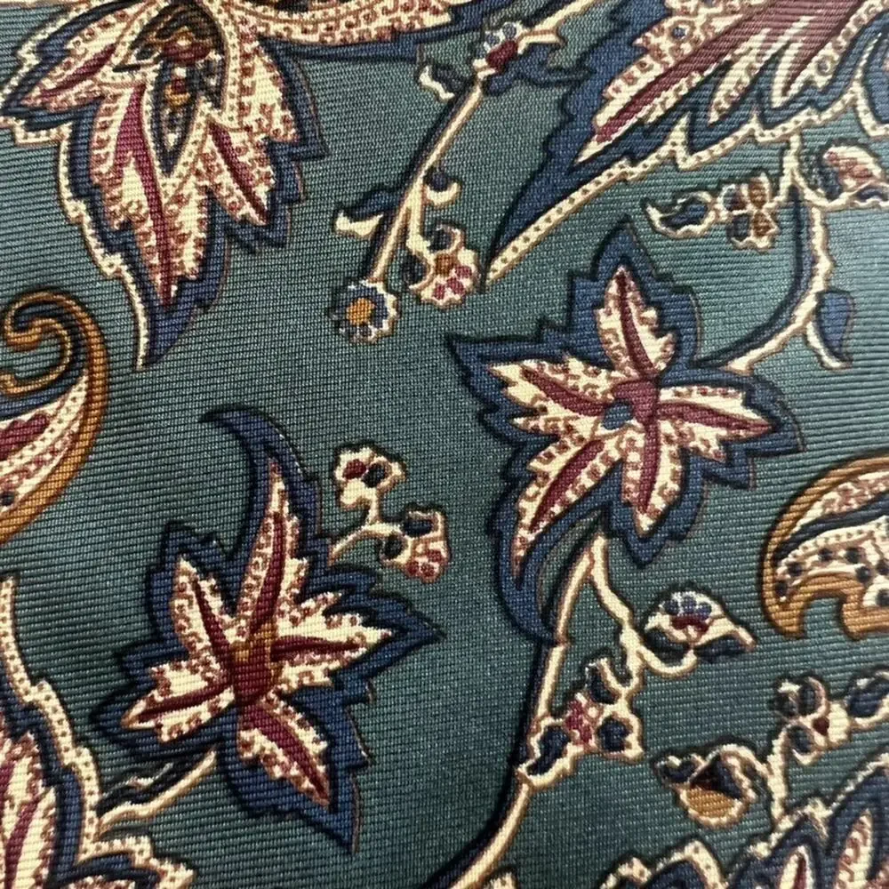 Christian Dior Monsieur Necktie Unisex Muted Multicolor Floral 100% Silk